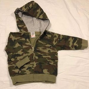 Zara Baby 3-6M Camo Hooded Sweatshirt